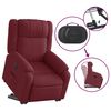vidaXL Fauteuil inclinable rouge bordeaux tissu