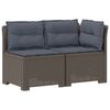 vidaXL Canap&eacute; de jardin 2 places avec coussins look rotin 2 place PP