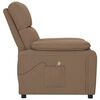 vidaXL Fauteuil de massage Marron Tissu