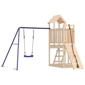 vidaXL Aire de jeux d'ext&eacute;rieur bois de pin massif