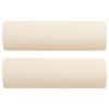 vidaXL Ensemble de canap&eacute;s 3 pcs coussins d&eacute;coratifs et coussins Cr&egrave;me