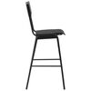 vidaXL Chaises de bar lot de 6 noir contreplaqu&eacute; solide et acier