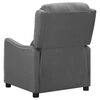 vidaXL Fauteuil &eacute;lectrique de massage Gris clair Tissu