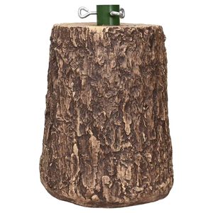 vidaXL Support de sapin de No&euml;l en forme de tronc &Oslash; 23 x 34 cm