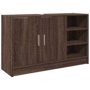vidaXL Armoire d'&eacute;vier ch&ecirc;ne marron 90x29x55 cm bois d'ing&eacute;nierie