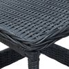 vidaXL Salon de jardin avec coussins 3 pcs r&eacute;sine tress&eacute;e gris fonc&eacute;