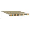 vidaXL Auvent r&eacute;tractable Vert et jaune 300 x 250 x 165 cm