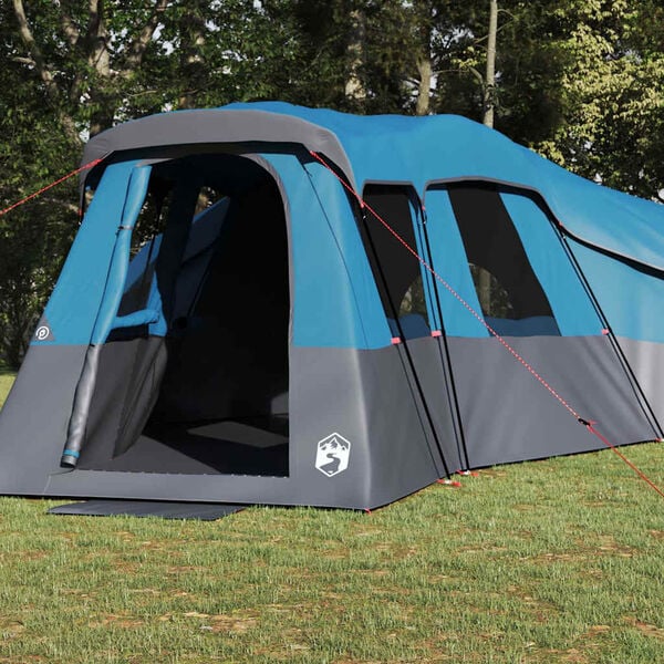 vidaXL Tente familiale avec toit Bleu 762 x 655 x 218 cm taffetas