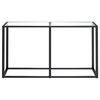 vidaXL Table console Transparent 140x35x75,5 cm Verre tremp&eacute;