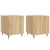 vidaXL Tables de chevet 2 pcs ch&ecirc;ne sonoma 40x40x50 cm bois ing&eacute;nierie