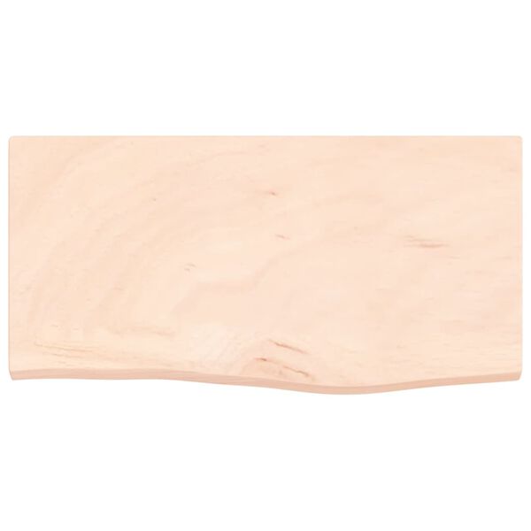 vidaXL Comptoir de salle de bain 60x30x2 cm bois massif non trait&eacute;
