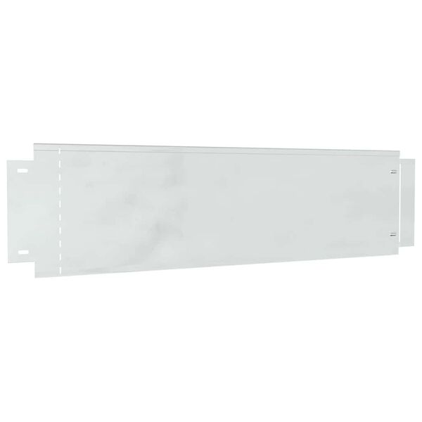 vidaXL Bordures de pelouse 10 pcs Argent&eacute; 100 x 25 x 0,07 cm