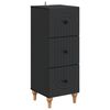 vidaXL Armoire &agrave; tiroirs Noir 33 x 34,5 x 90 cm Bois d'ing&eacute;nierie