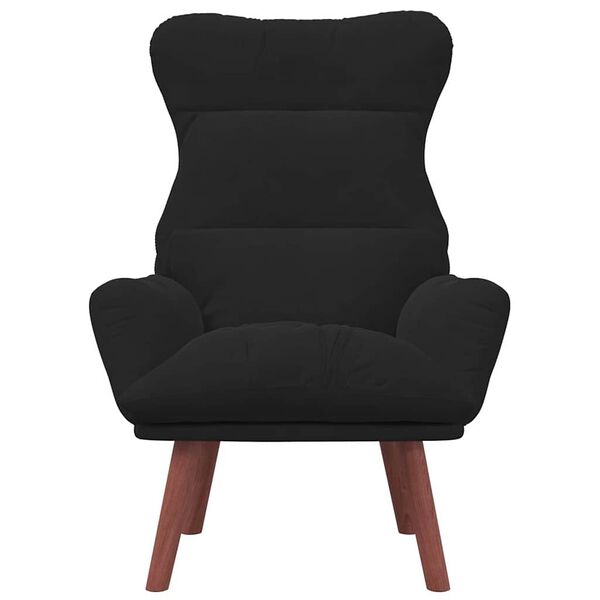 vidaXL Fauteuil relaxant Noir 69 x 74 x 93 cm Velours