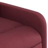 vidaXL Fauteuil inclinable de massage &eacute;lectrique Rouge bordeaux Tissu