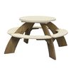 AXI Table de pique-nique d'enfants Orion Marron et blanc A031.024.00