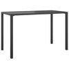 vidaXL Table &agrave; manger de jardin anthracite 110x54x70 cm acier