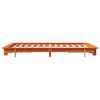 vidaXL Cadre de lit sans matelas cire marron 150x200cm bois pin massif