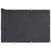 vidaXL &Eacute;cran d'intimit&eacute; de balcon anthracite 600x75 cm PVC