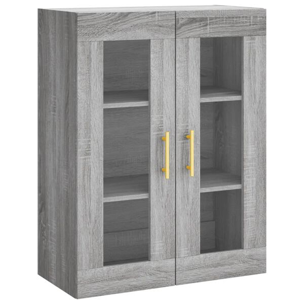 vidaXL Armoire murale sonoma gris 69,5x34x90 cm