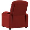 vidaXL Fauteuil inclinable Rouge bordeaux Tissu