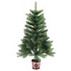 vidaXL Sapin de No&euml;l avec 150 LED avec support Vert 90 cm PE