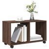 vidaXL Armoire roulante chêne marron 72x33x42,5 cm bois d'ingénierie