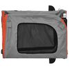 vidaXL Remorque de v&eacute;lo pour animaux Orange et gris 124 x 53 x 53 cm
