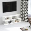 Homemania Meuble TV Su 120x29,6x45 cm Blanc