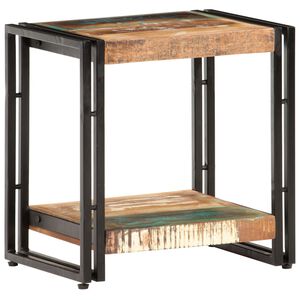 vidaXL Table d'appoint 40x30x40 cm Bois de r&eacute;cup&eacute;ration massif