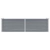 vidaXL Lit sur&eacute;lev&eacute; de jardin Acier galvanis&eacute; 160x40x45 cm Gris
