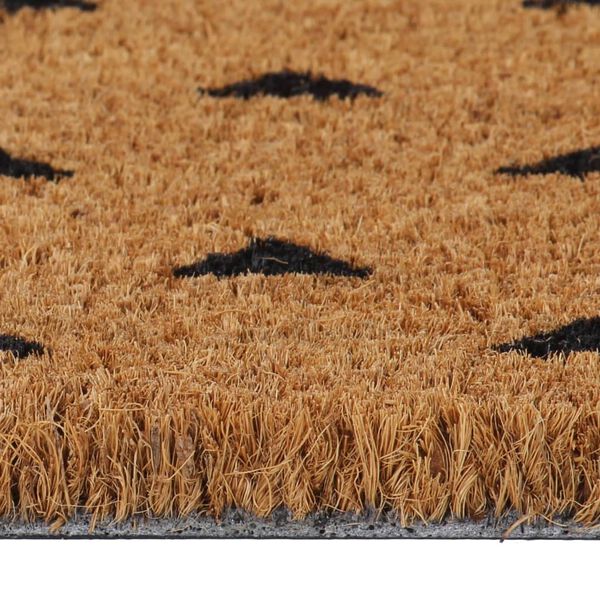 vidaXL Tapis de porte naturel 45x75 cm fibre de coco touffet&eacute;