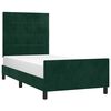 vidaXL Cadre de lit sans matelas vert fonc&eacute; 120x200 cm velours