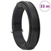 vidaXL Fil de clôture Anthracite 33 m Acier