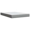 vidaXL Sommier &agrave; lattes de lit avec matelas Gris clair 140x190cm Tissu