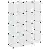 vidaXL Cubes de rangement 12 pcs Transparent PP