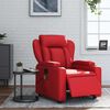 vidaXL Fauteuil de massage inclinable électrique rouge similicuir