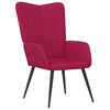 vidaXL Chaise de relaxation avec tabouret Rouge bordeaux Velours