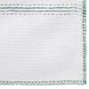 vidaXL Chiffon de nettoyage 10 pcs blanc et des rayures vertes 50x60cm