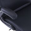 vidaXL Chaise r&eacute;glable pivotante Similicuir Noir