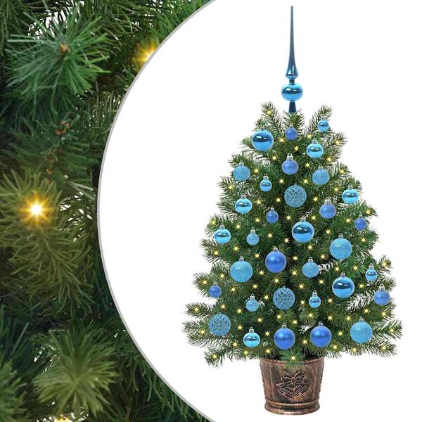 vidaXL Sapin de No&euml;l artificiel avec 150 LED Vert 95 cm PE et PVC