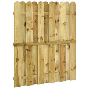 vidaXL Porte de Jardin 100 x 125 cm Bois de pin massif Vert