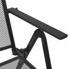 vidaXL Ensemble de chaises de jardin inclinables 5 pcs anthracite
