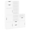 vidaXL Armoires lat&eacute;rales 5 pcs ODDA blanc 40x24x79 cm bois massif pin