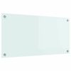 vidaXL Cr&eacute;dence de cuisine Lait 80 x 40 cm verre tremp&eacute;