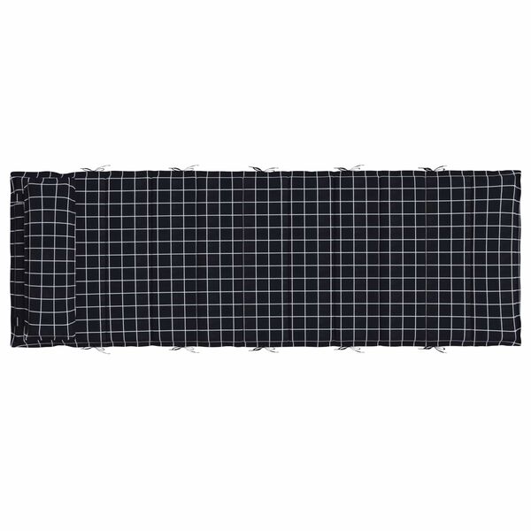 vidaXL Coussin de transat ensoleill&eacute; Noir 178 x 60 x 4 cm Tissu Oxford