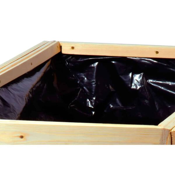 dobar Lit sur&eacute;lev&eacute; avec feuille de plantation naturel