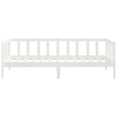 vidaXL Lit Blanc Bois de pin massif 90x200 cm