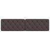 vidaXL Coussin de t&ecirc;te de lit marron fonc&eacute; 200 cm tissu