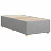 vidaXL Cadre de lit sans matelas gris clair 90x200 cm tissu